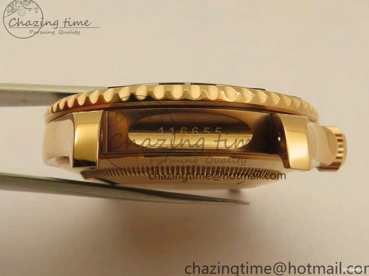 Black on 126655 Black 1:1 Bezel VS3235 Yacht-Master Edition Best Rubber Strap Ceramic RG 3EF 0415